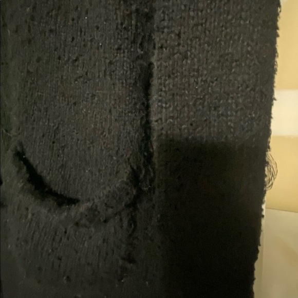 Vintage Le Chateau Button Belt Sweater Long Jacket Dress Pocket Large Fit Med S - Picture 4 of 5